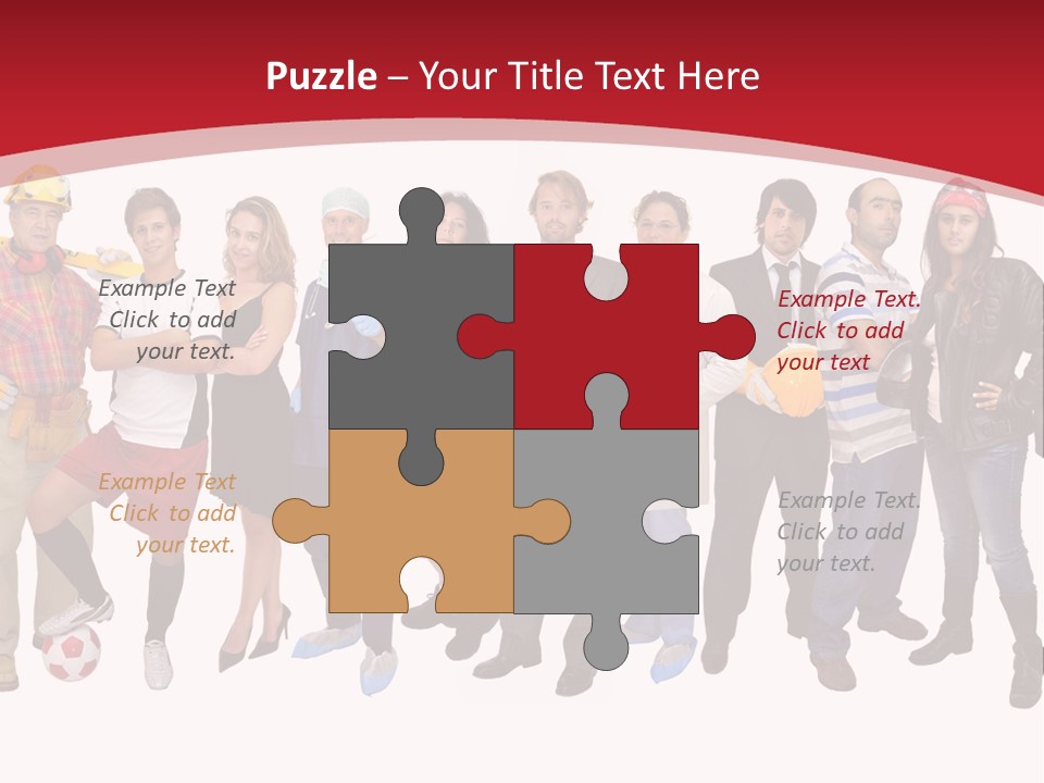 Crowd Worker Lots PowerPoint Template