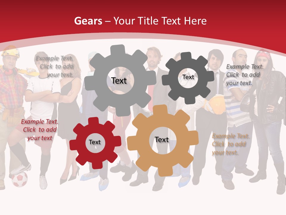 Crowd Worker Lots PowerPoint Template