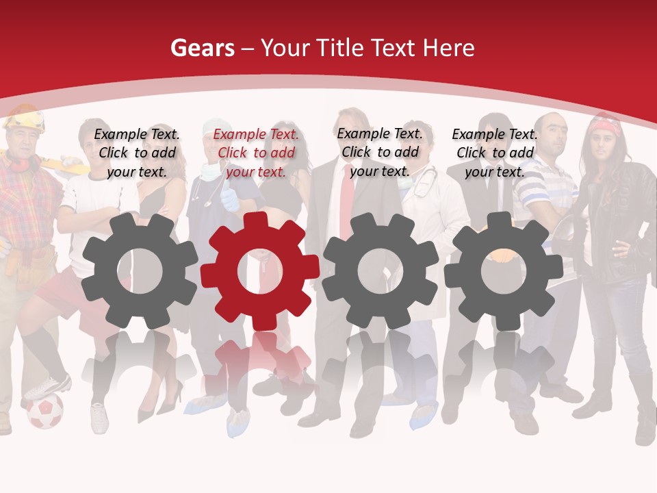 Crowd Worker Lots PowerPoint Template