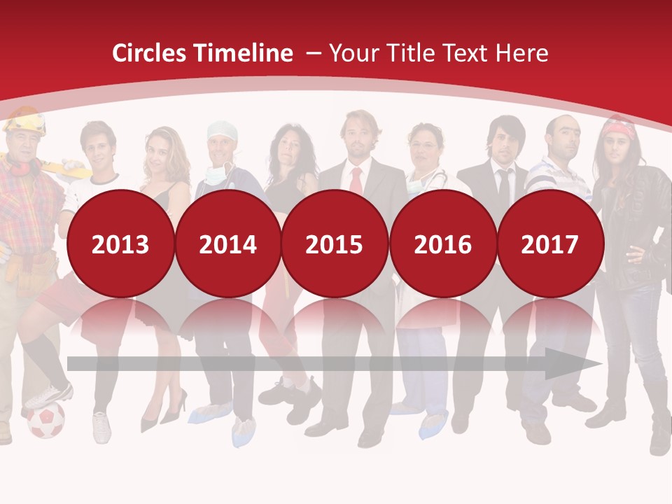 Crowd Worker Lots PowerPoint Template