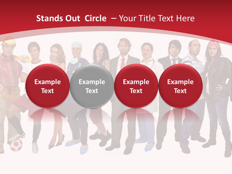 Crowd Worker Lots PowerPoint Template