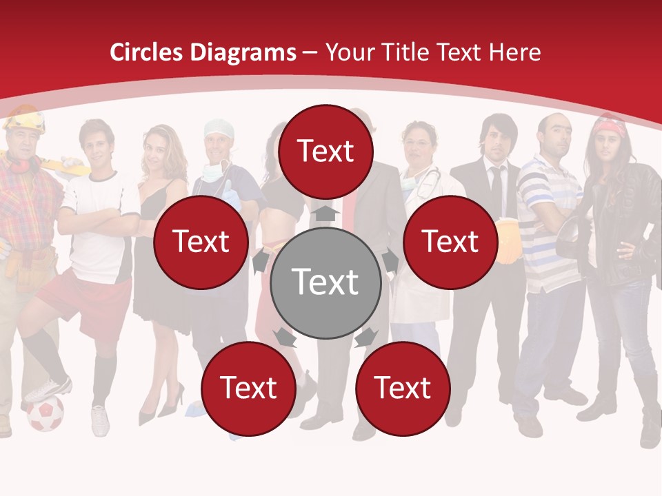 Crowd Worker Lots PowerPoint Template