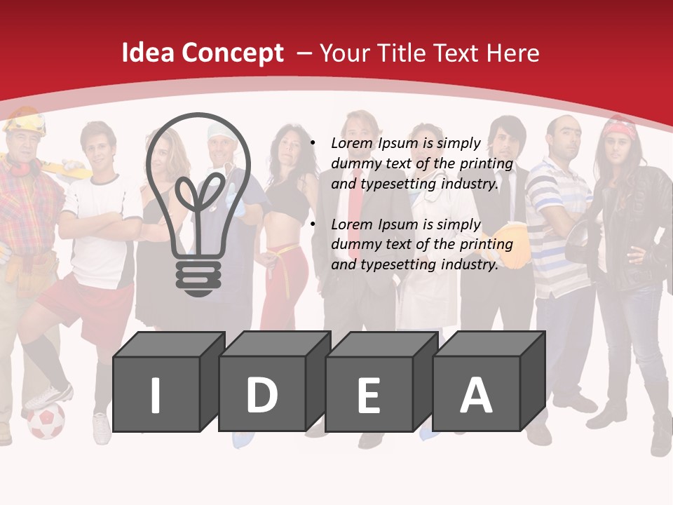 Crowd Worker Lots PowerPoint Template