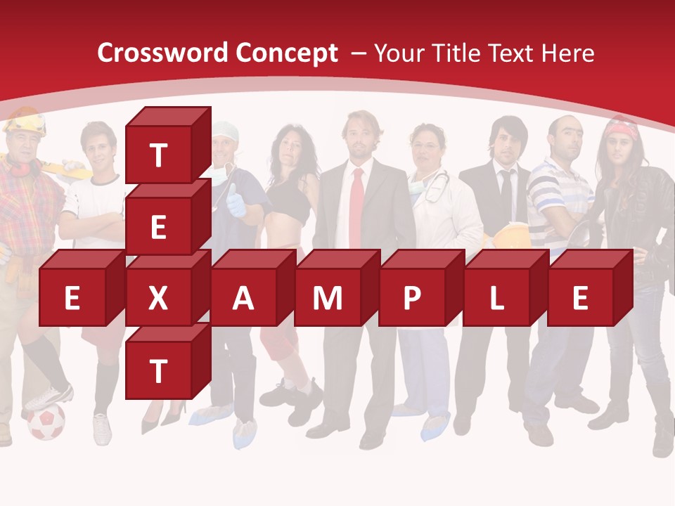 Crowd Worker Lots PowerPoint Template