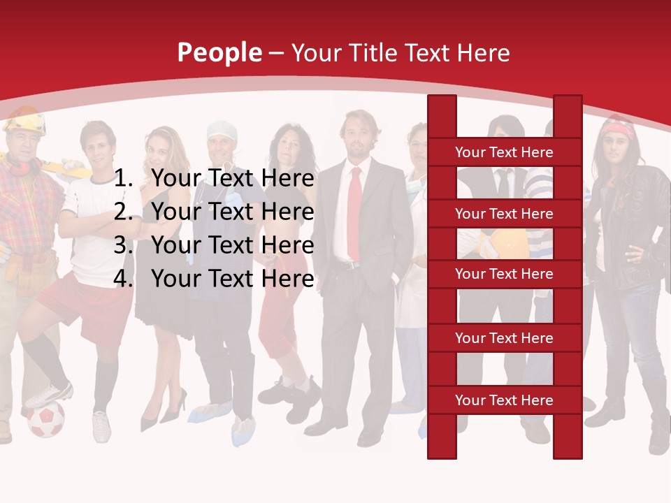 Crowd Worker Lots PowerPoint Template