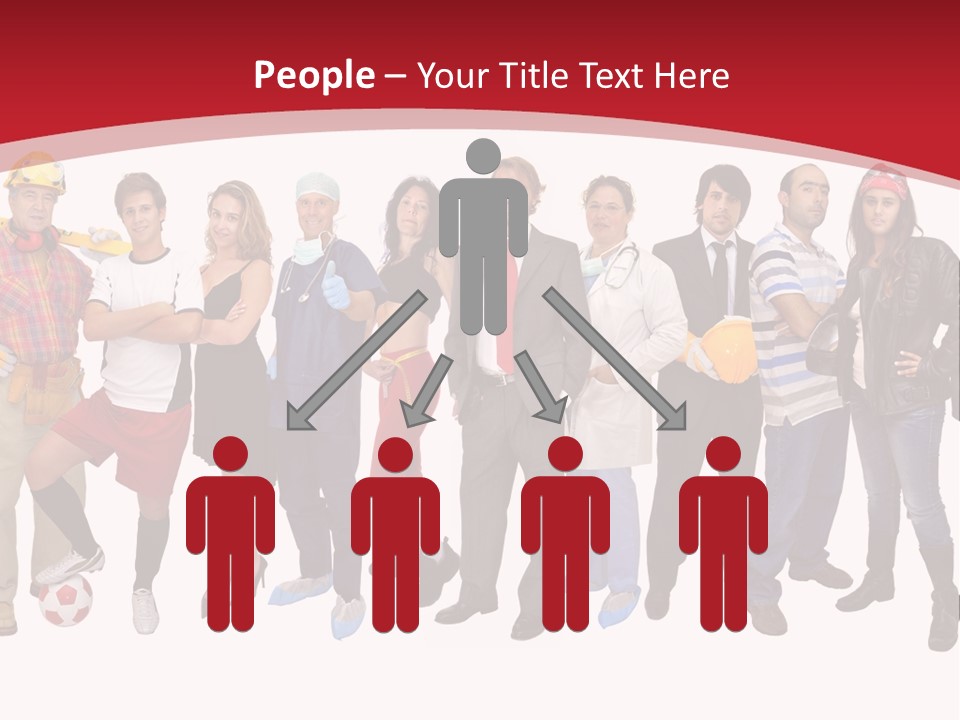 Crowd Worker Lots PowerPoint Template