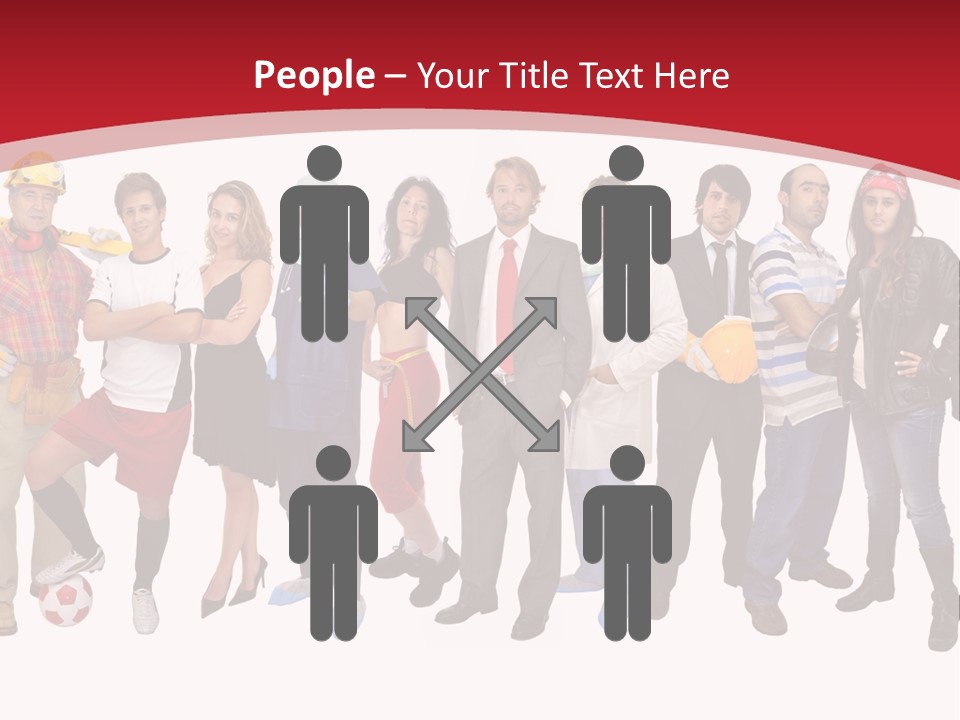 Crowd Worker Lots PowerPoint Template