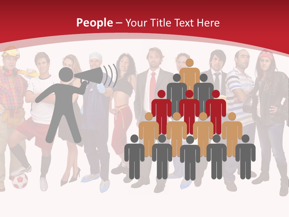 Crowd Worker Lots PowerPoint Template