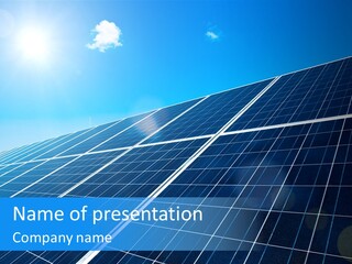 Electricity Panel Solar PowerPoint Template