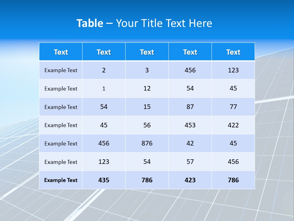 Electricity Panel Solar PowerPoint Template