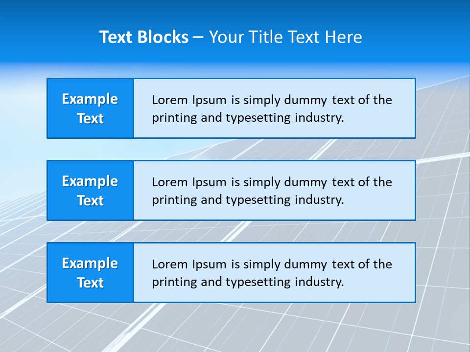 Electricity Panel Solar PowerPoint Template