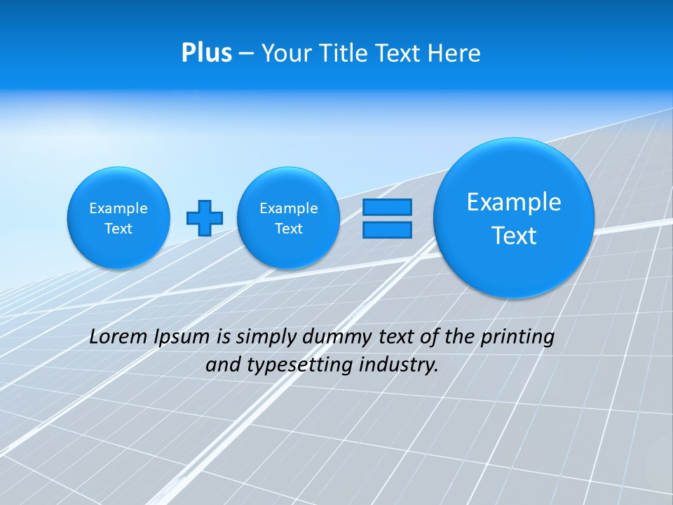 Electricity Panel Solar PowerPoint Template