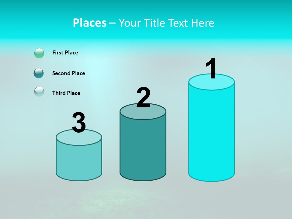 Waterway Caribbean Aquarium PowerPoint Template