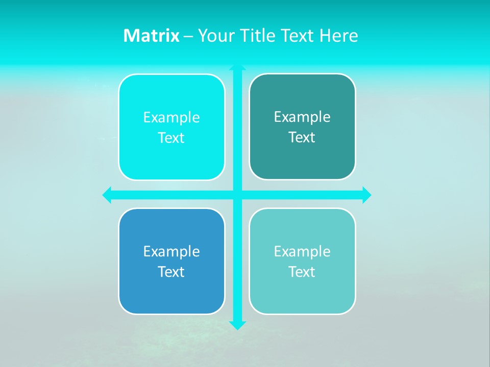 Waterway Caribbean Aquarium PowerPoint Template