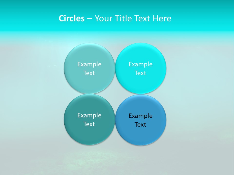 Waterway Caribbean Aquarium PowerPoint Template