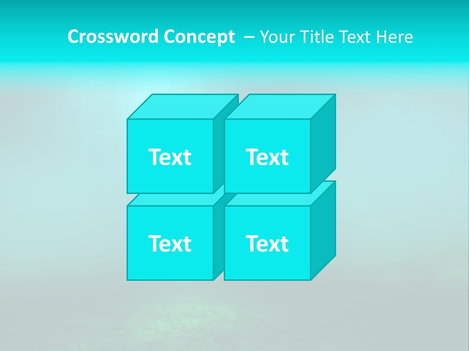 Waterway Caribbean Aquarium PowerPoint Template