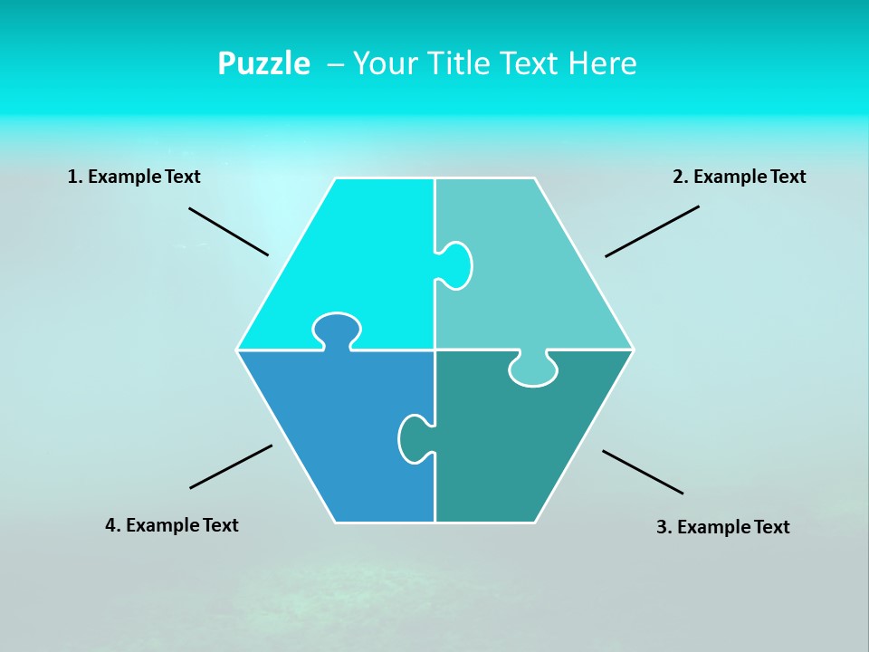 Waterway Caribbean Aquarium PowerPoint Template