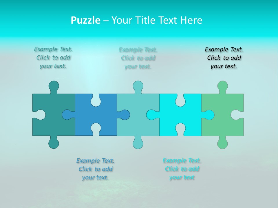 Waterway Caribbean Aquarium PowerPoint Template