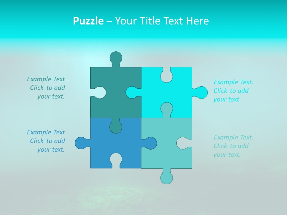 Waterway Caribbean Aquarium PowerPoint Template