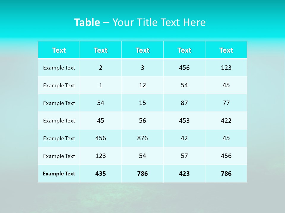 Waterway Caribbean Aquarium PowerPoint Template