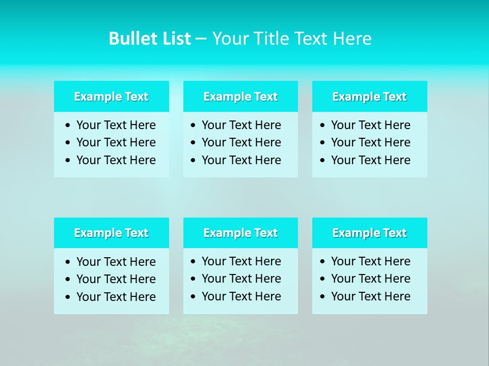 Waterway Caribbean Aquarium PowerPoint Template