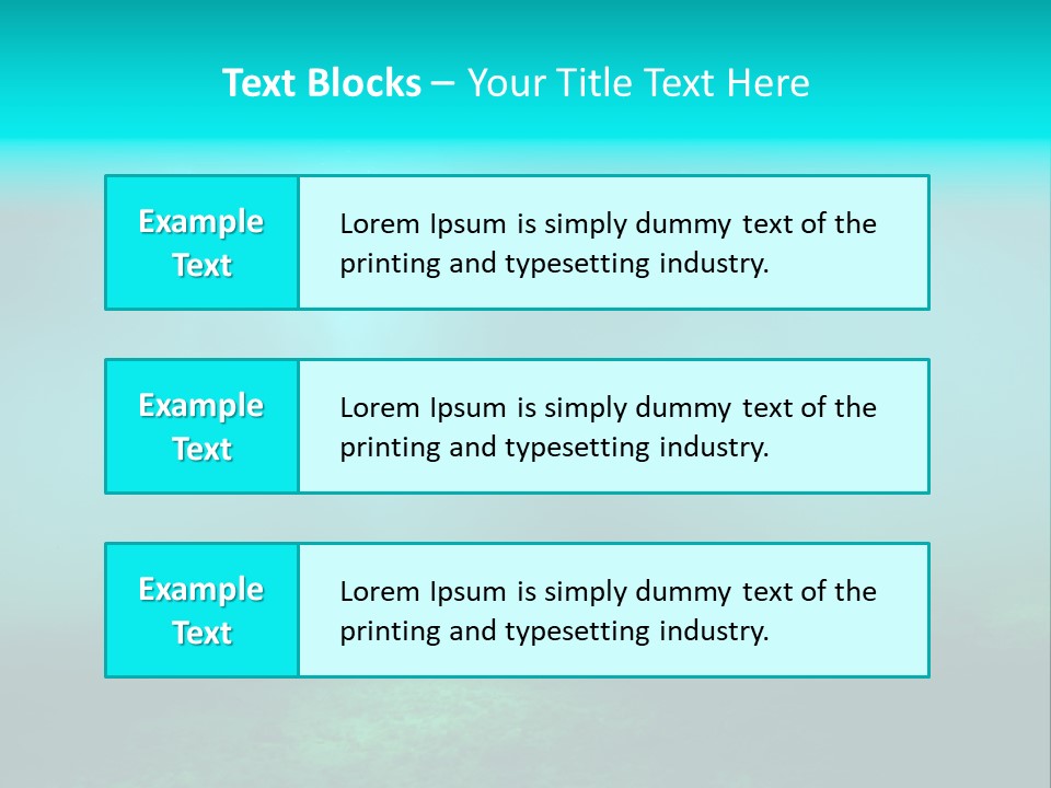 Waterway Caribbean Aquarium PowerPoint Template