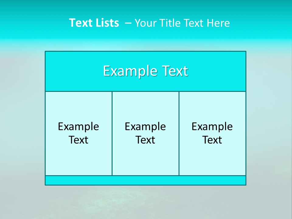 Waterway Caribbean Aquarium PowerPoint Template