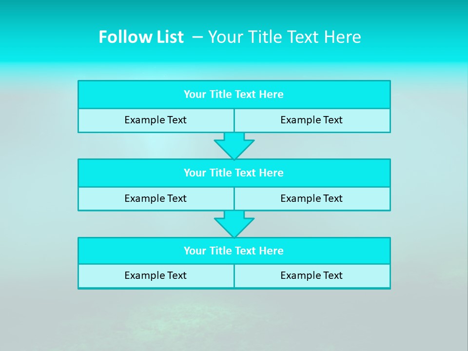 Waterway Caribbean Aquarium PowerPoint Template