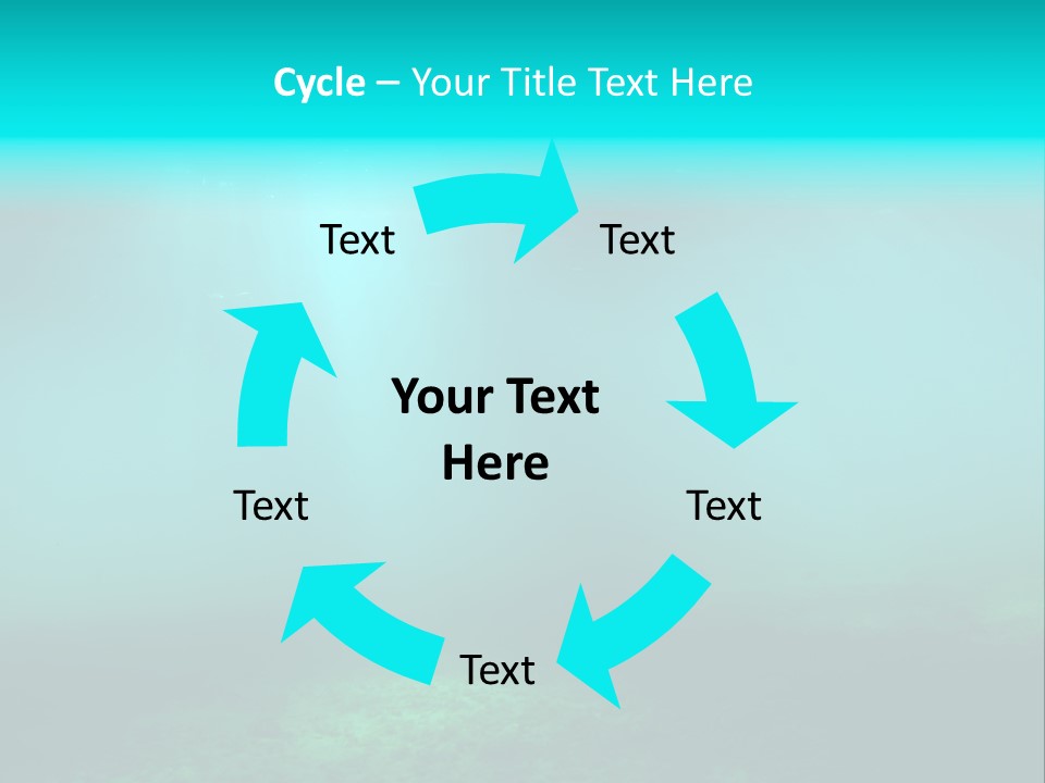 Waterway Caribbean Aquarium PowerPoint Template