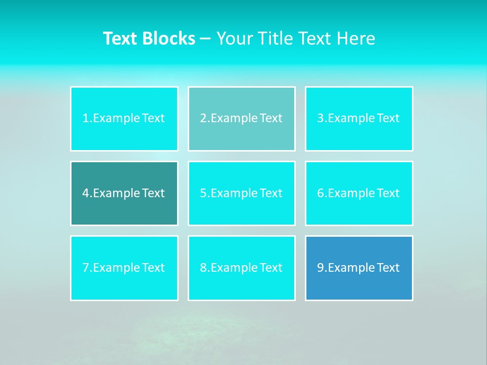 Waterway Caribbean Aquarium PowerPoint Template