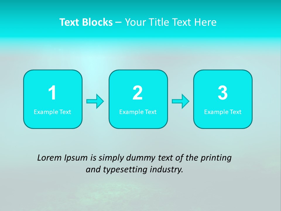 Waterway Caribbean Aquarium PowerPoint Template