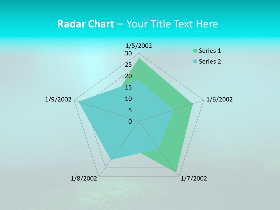 Waterway Caribbean Aquarium PowerPoint Template