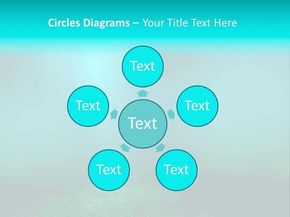 Waterway Caribbean Aquarium PowerPoint Template