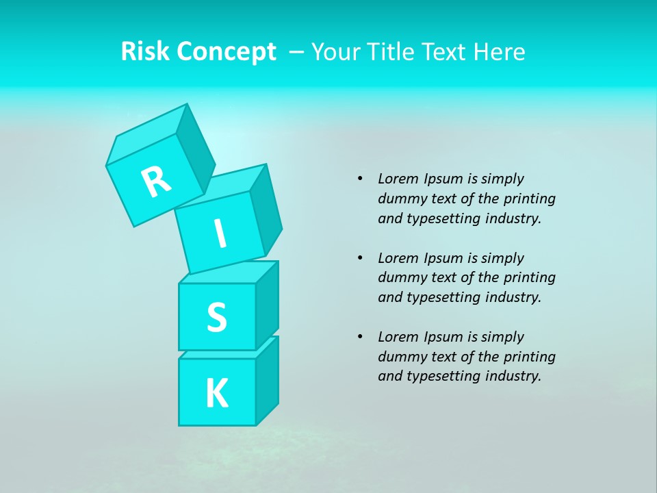 Waterway Caribbean Aquarium PowerPoint Template