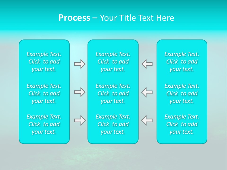Waterway Caribbean Aquarium PowerPoint Template