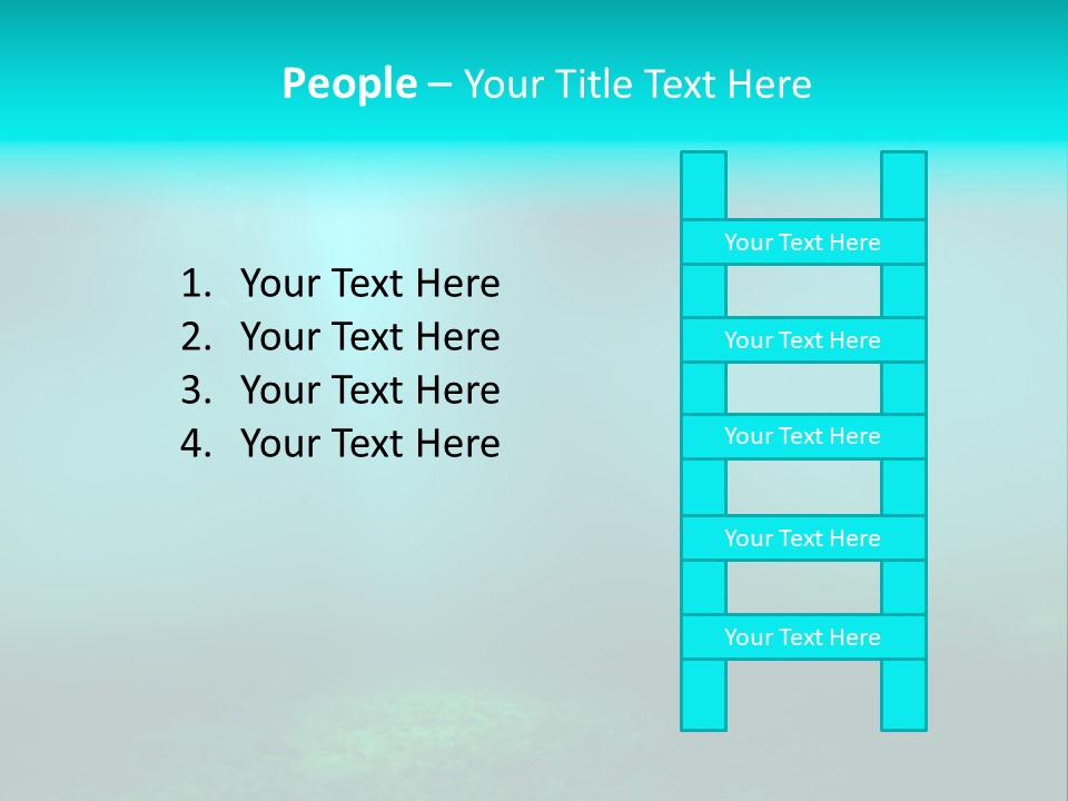 Waterway Caribbean Aquarium PowerPoint Template