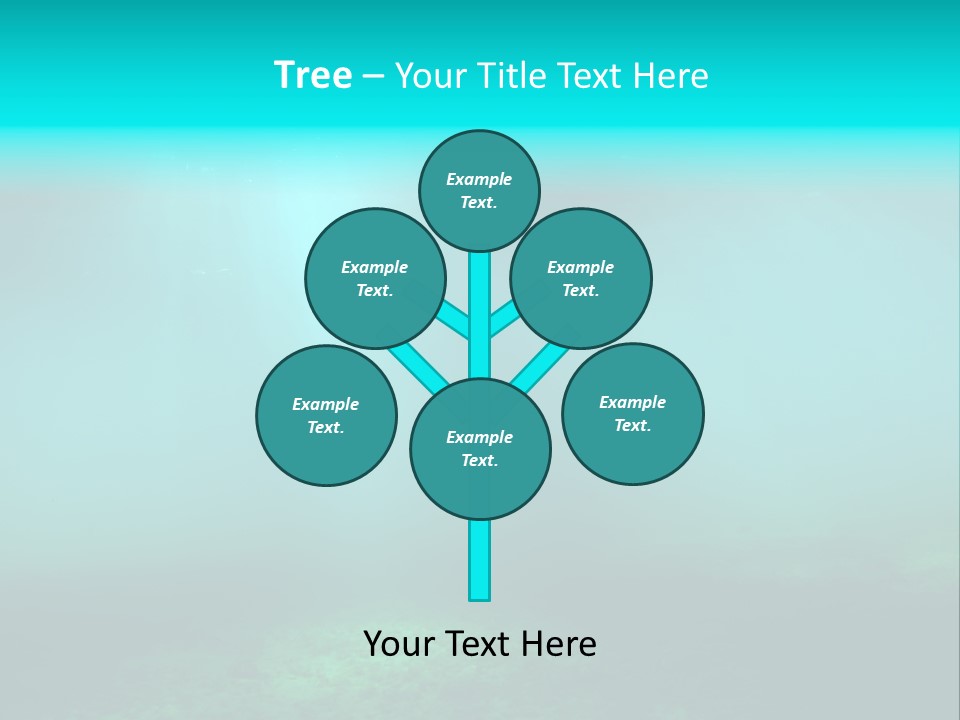 Waterway Caribbean Aquarium PowerPoint Template