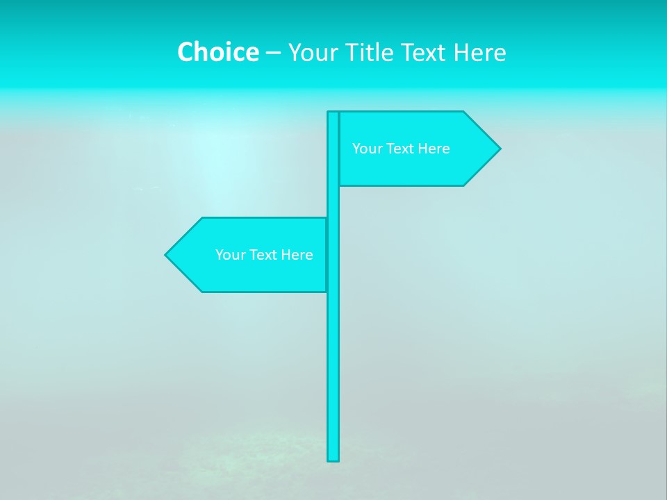 Waterway Caribbean Aquarium PowerPoint Template