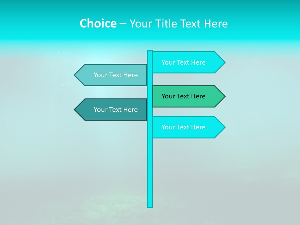 Waterway Caribbean Aquarium PowerPoint Template