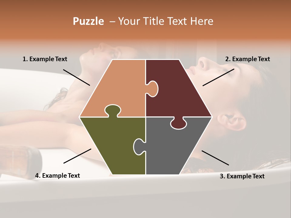 Girlfriend Battered Relaxing PowerPoint Template