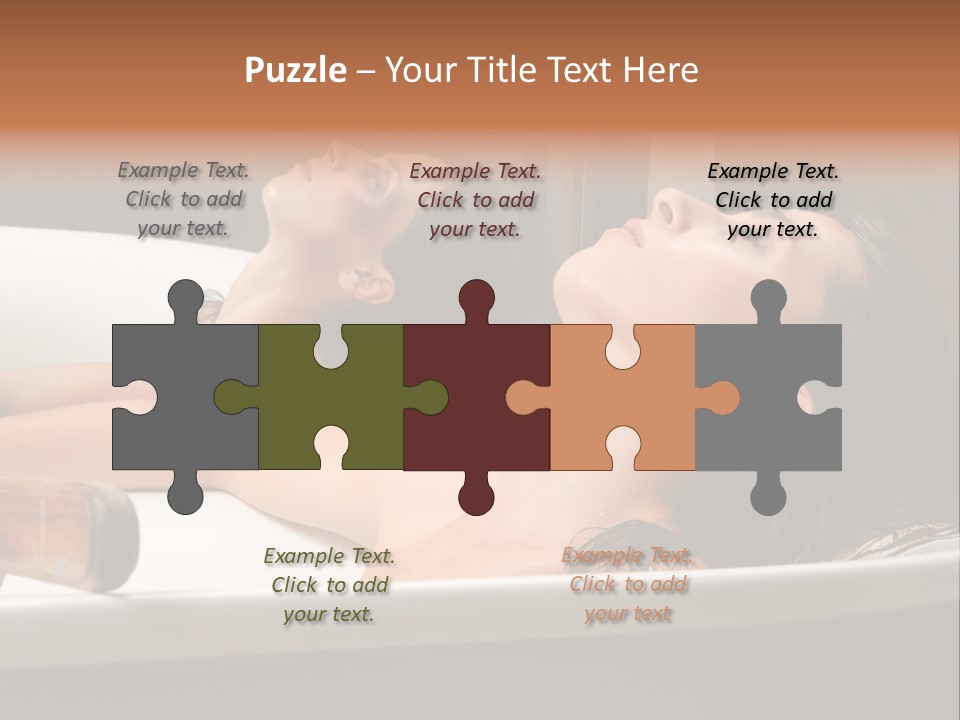 Girlfriend Battered Relaxing PowerPoint Template