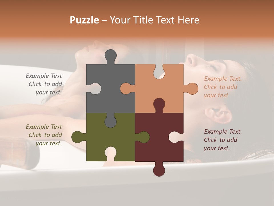 Girlfriend Battered Relaxing PowerPoint Template