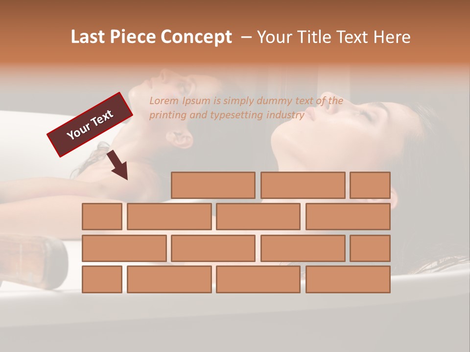 Girlfriend Battered Relaxing PowerPoint Template