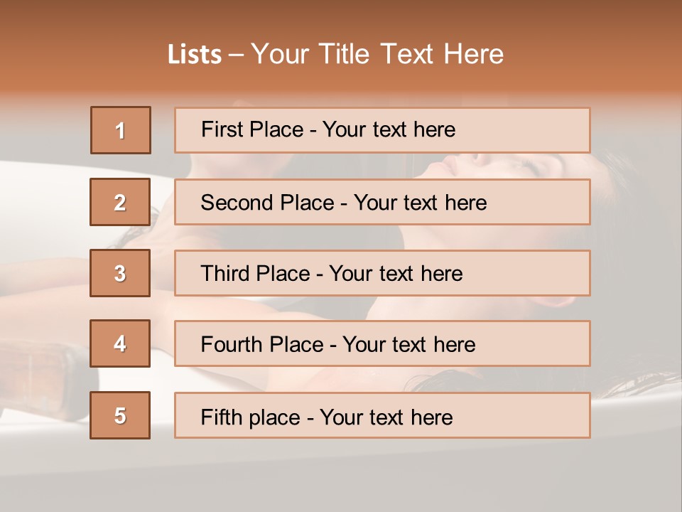 Girlfriend Battered Relaxing PowerPoint Template