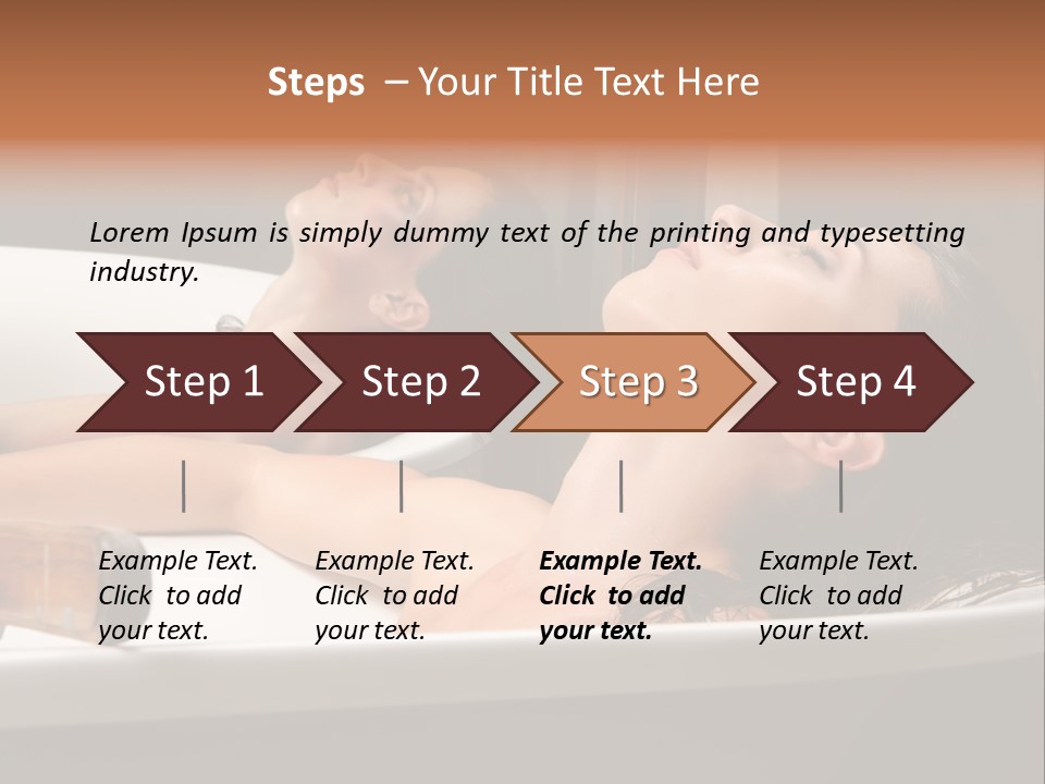 Girlfriend Battered Relaxing PowerPoint Template