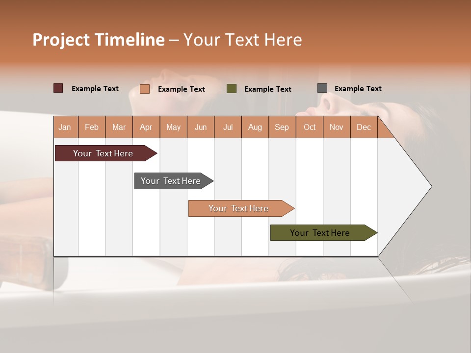 Girlfriend Battered Relaxing PowerPoint Template