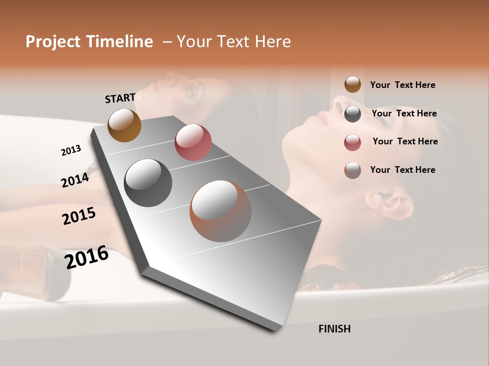 Girlfriend Battered Relaxing PowerPoint Template