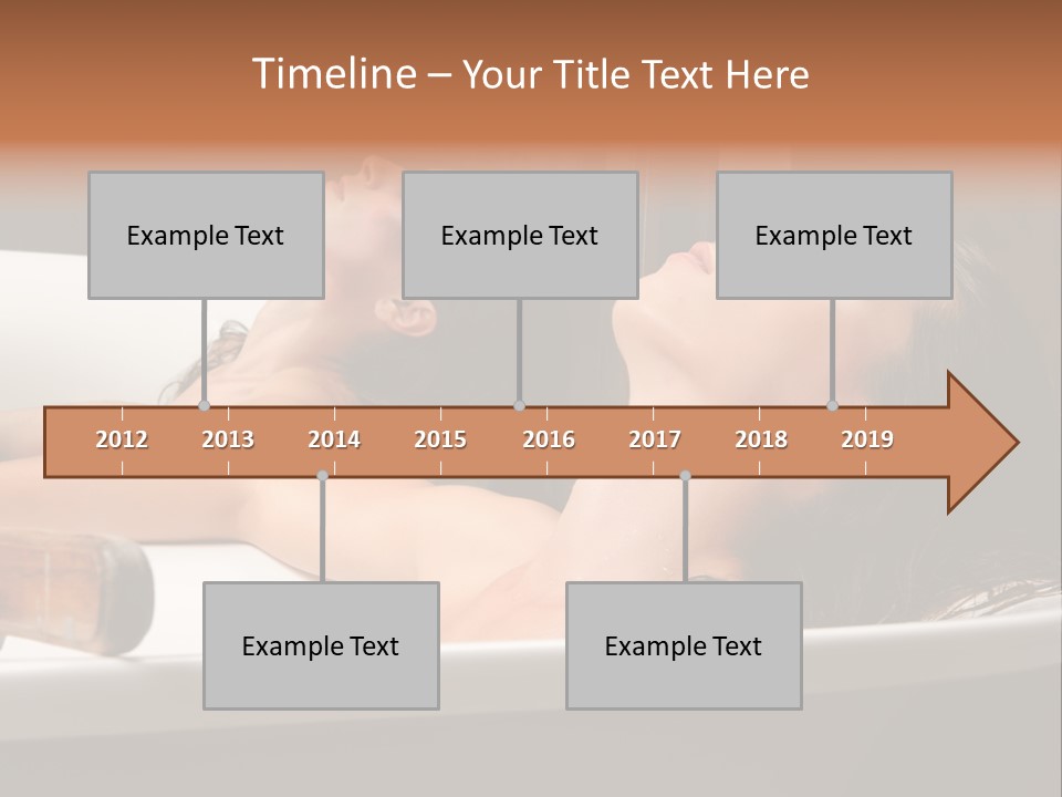 Girlfriend Battered Relaxing PowerPoint Template