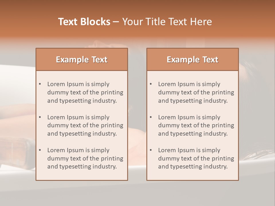 Girlfriend Battered Relaxing PowerPoint Template