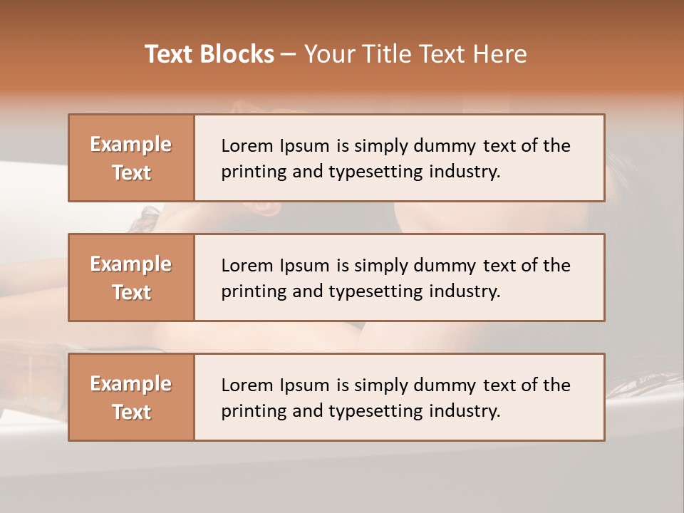 Girlfriend Battered Relaxing PowerPoint Template